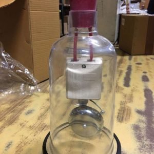 Bell In Vacuum With Air Pump With Plate