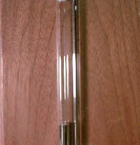 Barometer tube closed at one end